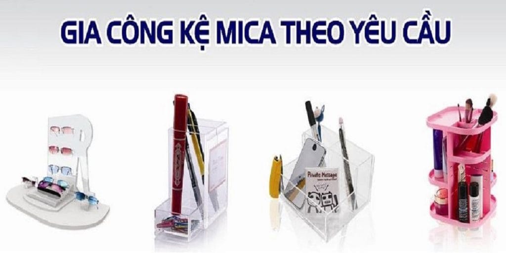 Sản phẩm gia công mica tại xưởng SDC